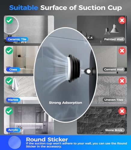 Gospire Heated Shower Mirror with Adjustment