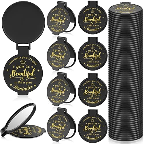 36 Compact Inspirational Mirrors for Women 276-Inch Round Design