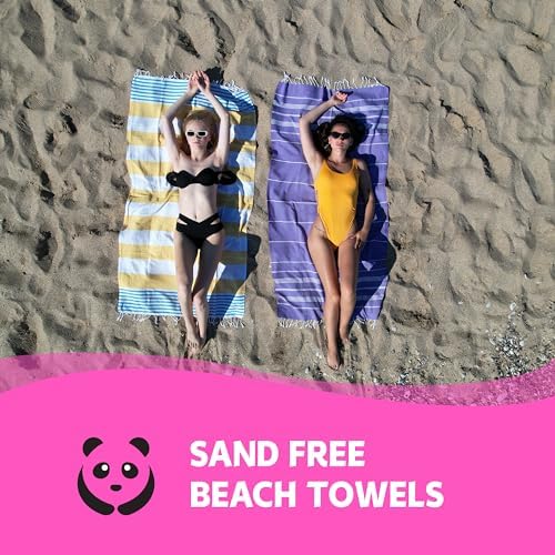 HAVLULAND Quick-Dry Sand-Free Beach Towels Set
