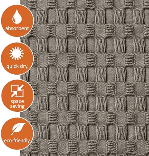 GILDEN TREE Modern Stone Waffle Towels 20x35 2 Pack