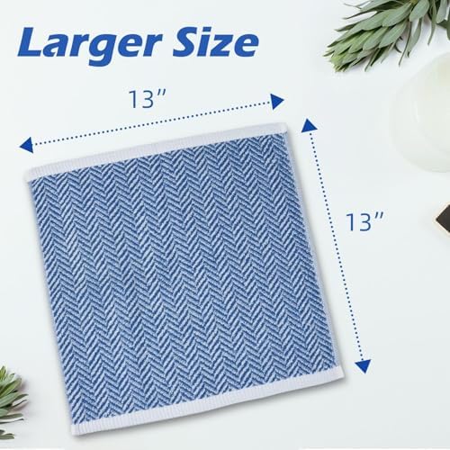 Cleanbear Herringbone Wash Cloths 12-Pack