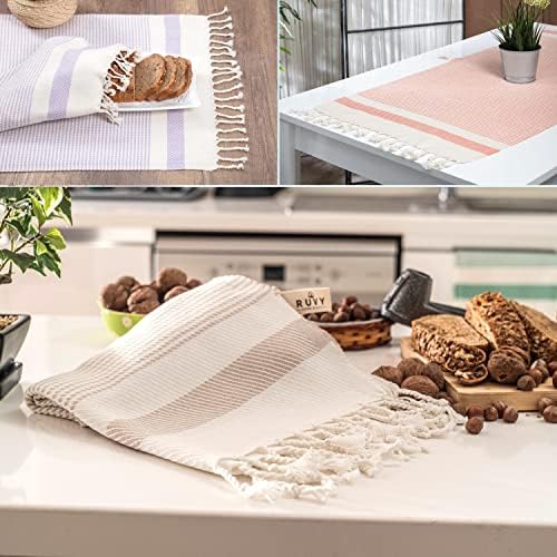 Ruvy 2-Piece Turkish Cotton Hand Towels - Soft Quick-Dry Light Grey