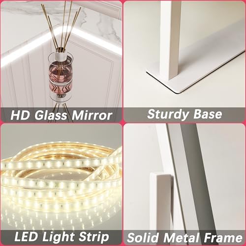 Stylish Vanity Mirror with Lights for Makeup Skincare
