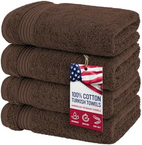 American Veteran Premium 100 Cotton Hand Towels Set