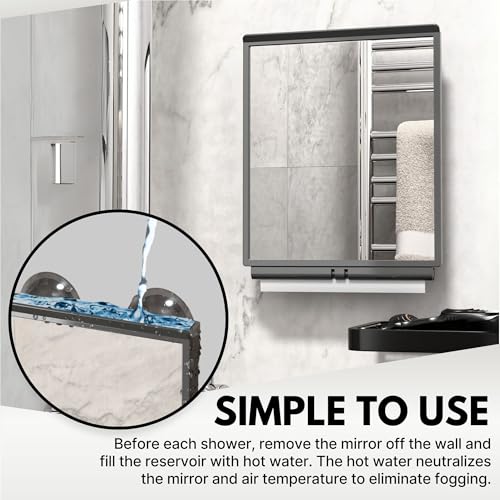 ToiletTree Products Fogless Shower Mirror