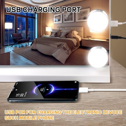Vanity Mirror with Music LED Lights