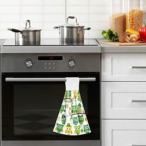 Owls Kitchen Hand Towels Set of 2