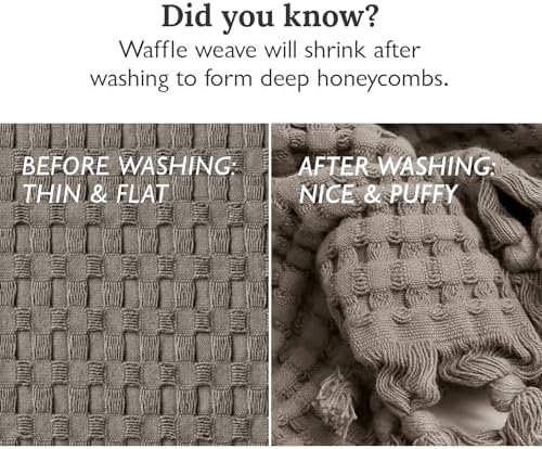 GILDEN TREE Modern Stone Waffle Towels 20x35 2 Pack
