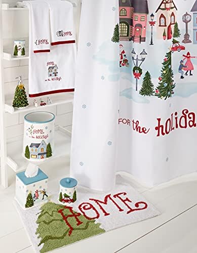 AvantiLinens Christmas-Themed Fingertip Towels 2 Piece Set White