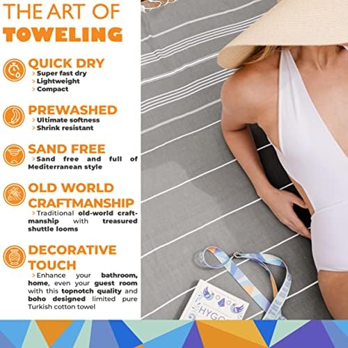 Madamelique Turkish Beach Towels Soft Durable Stylish for Sun Surf