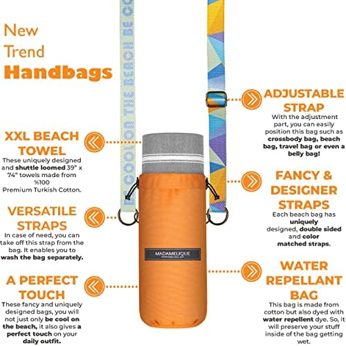 Madamelique Turkish Beach Towels Soft Durable Stylish for Sun Surf