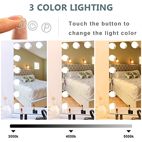 COOLJEEN 315-inch Large Hollywood Makeup Mirror