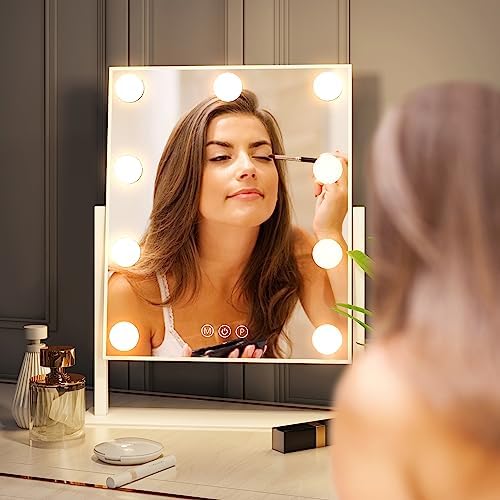 ZL ZELing Light-Up Vanity Mirror with Adjustable Magnification and Smart Touch