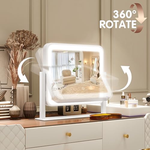 Stylish Vanity Mirror with Smart Lighting for MakeUp