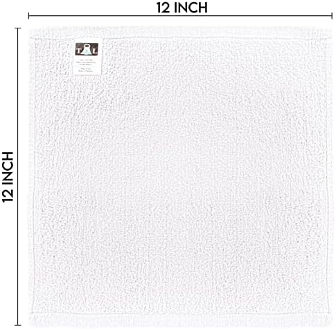 Delightfully soft 100 cotton washcloths 24-pack absorb deeply and white