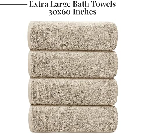 Four Luxurious Bath Towels