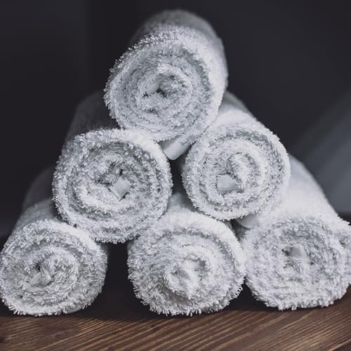 24-Piece White Bath Towels
