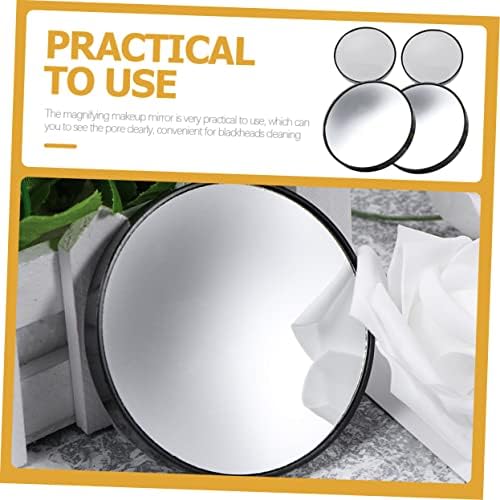 4-Piece Suction Cup Magnifying Mirror Set Portable