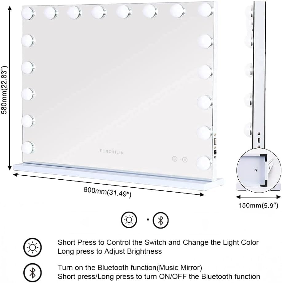 Fenchelin Vanity Mirror for Makeup