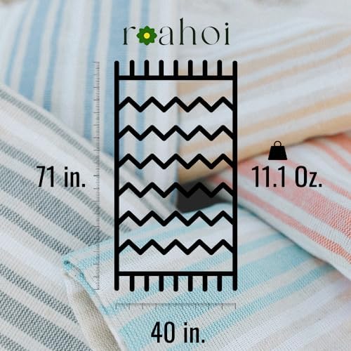 Luxurious Linen Blend Beach Towel - Soft Quick-Dry Premium Quality