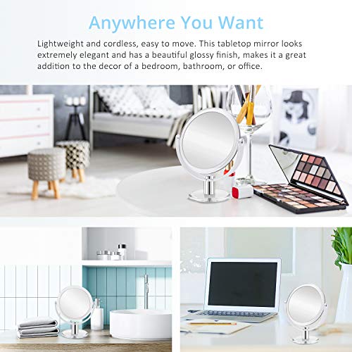 Fabuday Double Sided Makeup Mirror 1x 10x
