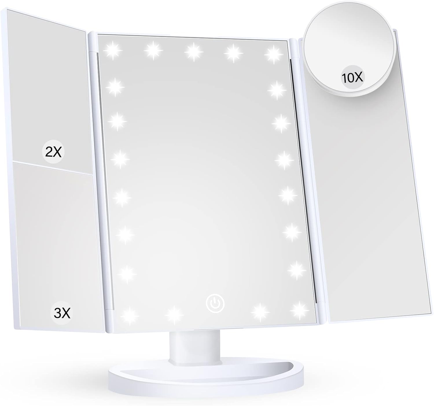HUONUL Makeup Mirror Magnifying Vanity with Lights Touch Control
