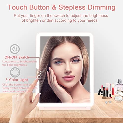 Durable Touchscreen Travel Mirror for Makeup and More