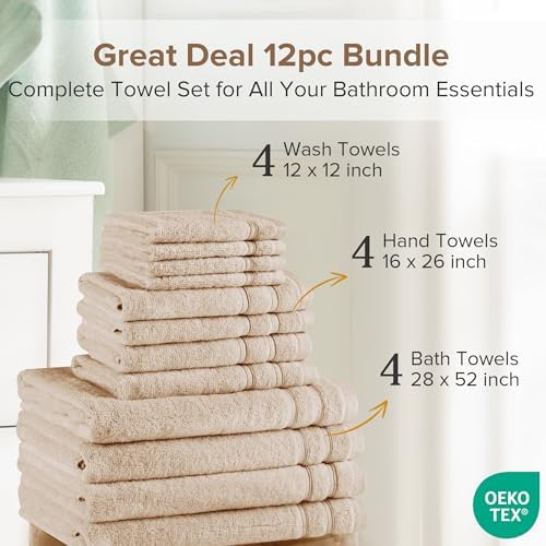 Comfort Spaces Luxury Bath Towel Set for the Home