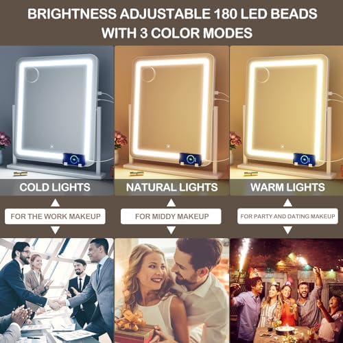 Gvnkvn Makeup Vanity Mirror with Lights