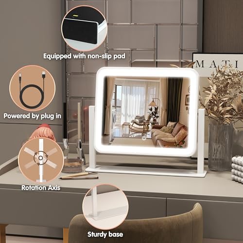 Stylish Vanity Mirror with Smart Lighting for MakeUp