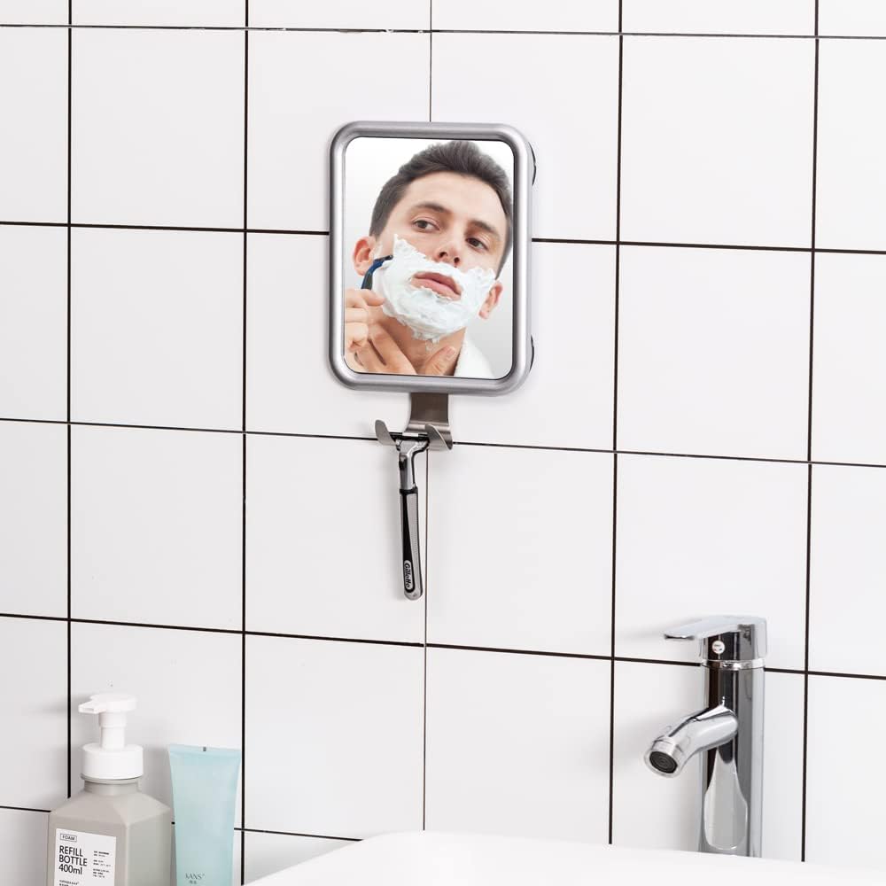 Luxury Fogless Shower Mirror for Shaving Compact Easy to Use