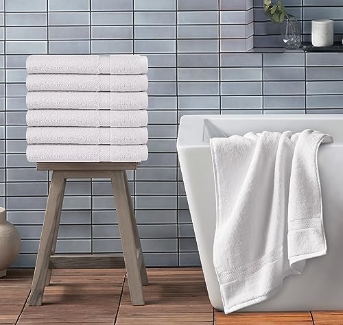 100 Cotton Premium Bath Towels - Soft Luxurious 24x48 Set