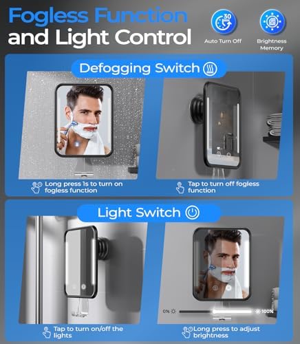 Gospire Heated Safety-Friendly Shower Mirror