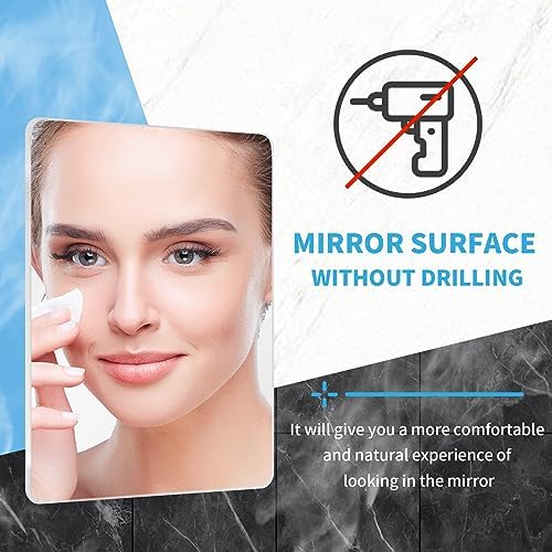Fog-Free Shaving Mirror with Razor Holder