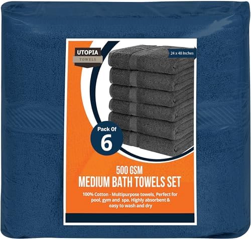 Utopia 6-Piece Bath Towel Set 24x48