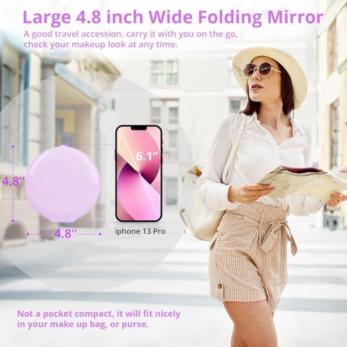 Travel Compact Magnifying Makeup Mirror