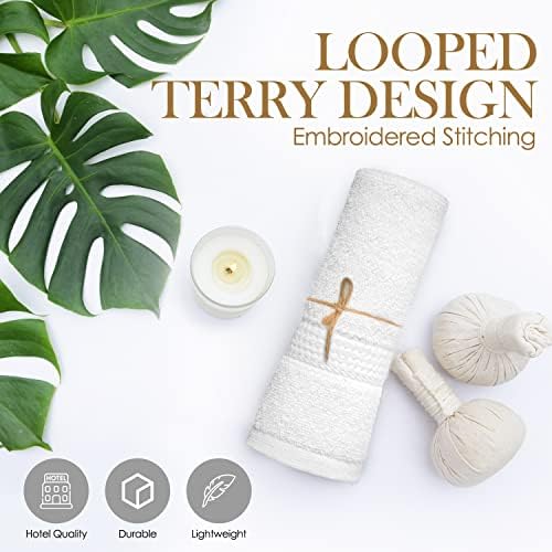 Elaine Karen White Wash Cloths