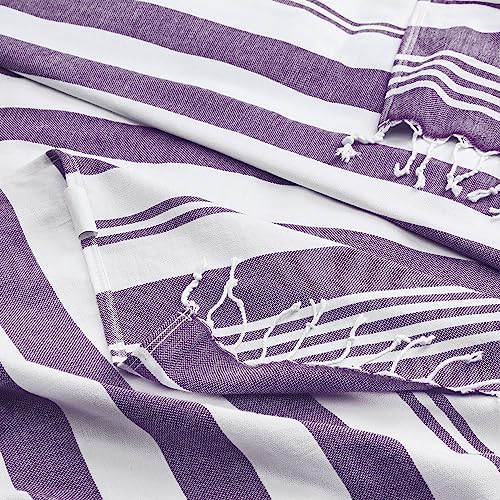 Utopia Towels - 4 Pack Turkish Beach Towels 40 x 72 inches