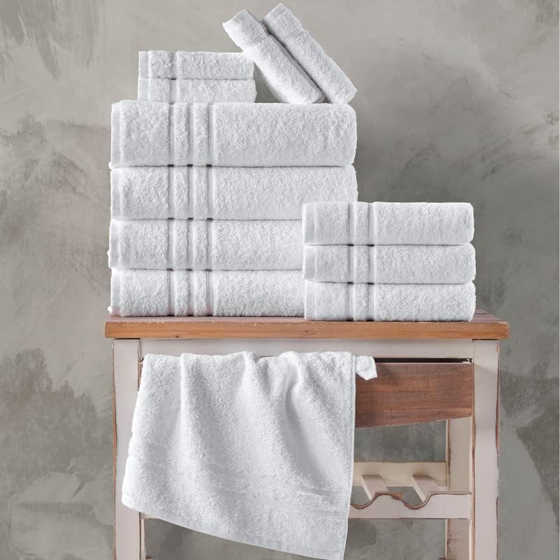 Luxury Turkish Cotton Hand Towels Extra Soft Hawmam Linen White Bath Set
