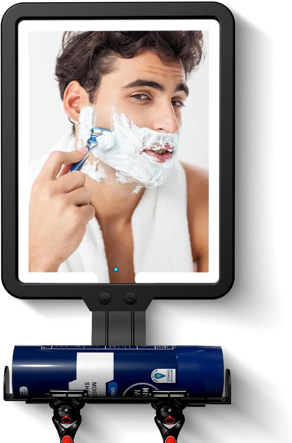 JJhxr Heated Fogless Shower Mirror for Shavers