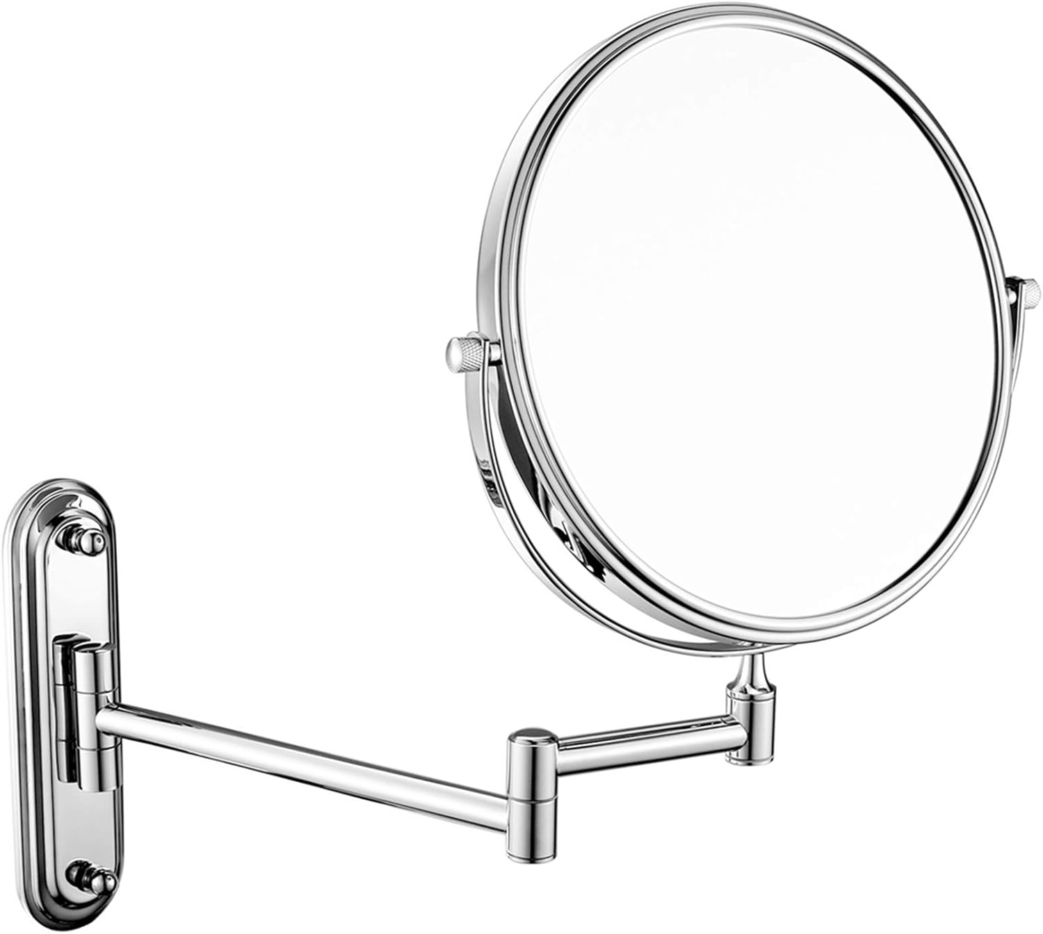 Sleek Pure Rhinestone Metal Vanity Mirror Wall-Mounted Travel and Home Use