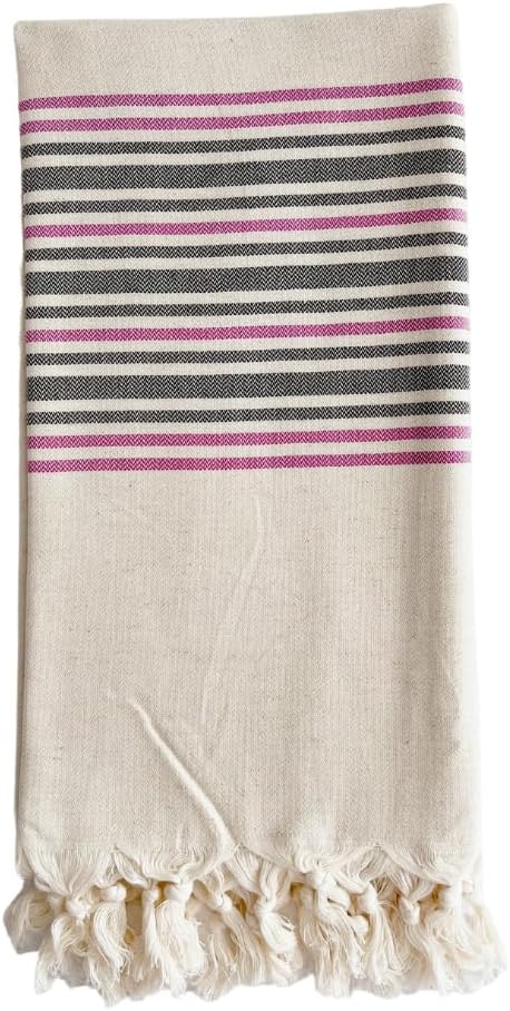 Luxurious Linen Blend Beach Towel - Soft Quick-Dry Premium Quality