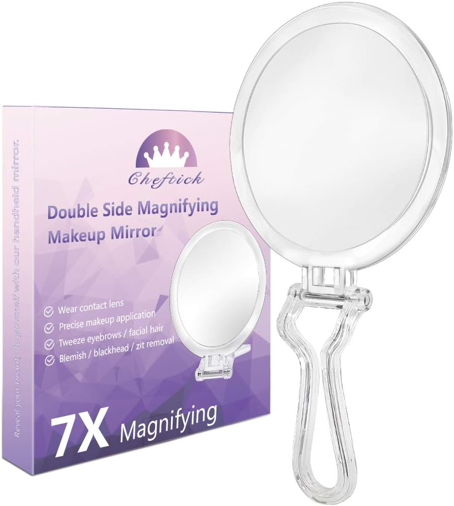 Cheftick Double Sided Handheld Mirror