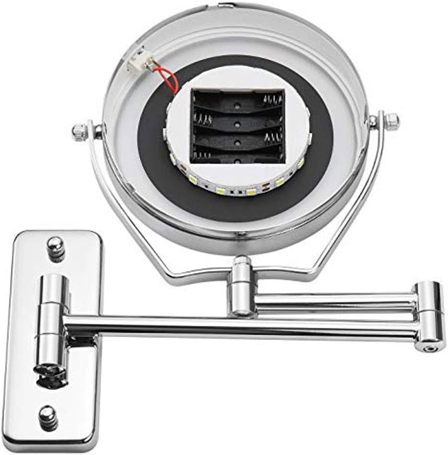 LCARY Shaving Mirror 6-inch Two-Sided 7X LED Touch Dimming