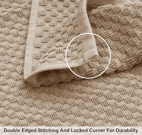 Luxury Euro Spa Bath Towels Set - 2 x 35x70 Waffle Weave Cotton Towels