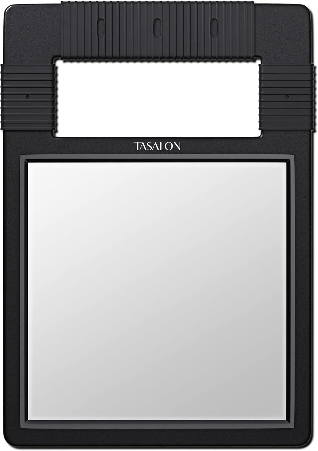 TASALON Unbreakable Hand Mirror with Handle Black