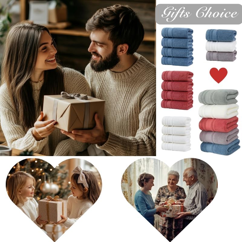 Luxury Soft Cotton Hand Towels Set - 5 Piece