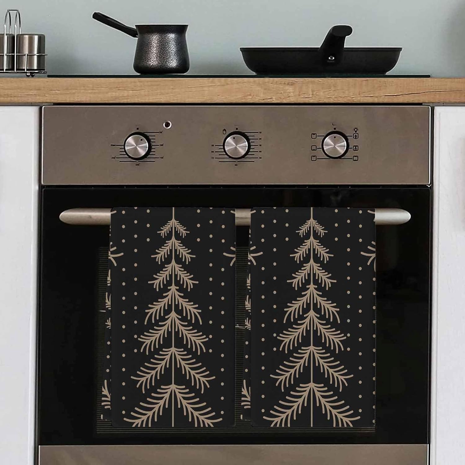 Christmas Tree Snow Absorbent Kitchen Towels