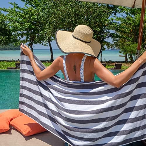 Cali Cabana Stripe Beach Towels Set of 4