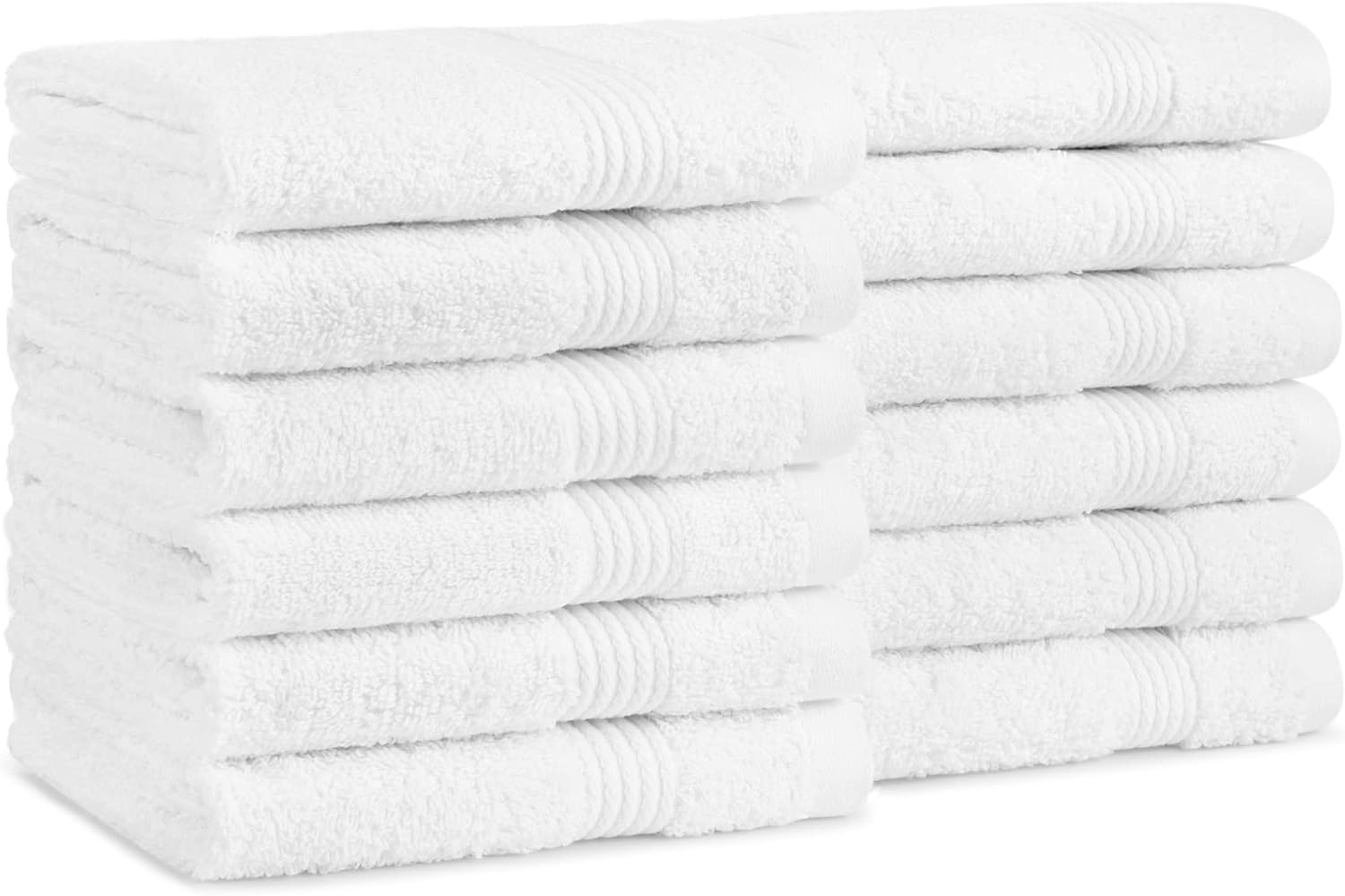 Luxury 12-Pack Cotton Washcloths